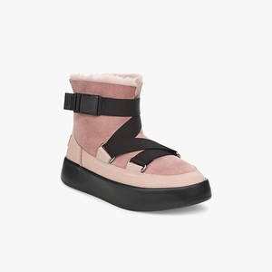 Ugg Classic Boom Buckle Klassiska Stövlar Dam Rosa/Svarta (587032XVW)